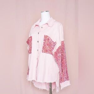 Sequin Shacket